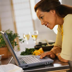 Woman with a laptop